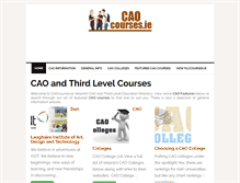 Tablet Screenshot of caocourses.ie
